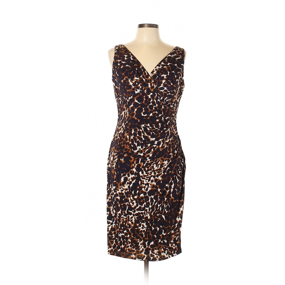 Ralph Lauren Leopard Print Wrap Style Dress